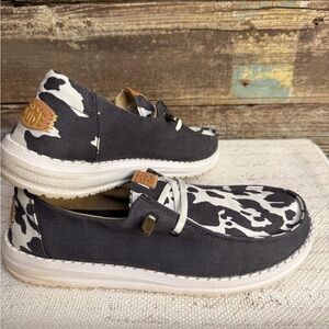 Hey Dude Black and White Women’s Shoes